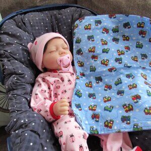 Baby burp cloth flannel burp rag changing pad pet mat nap blanket trains train